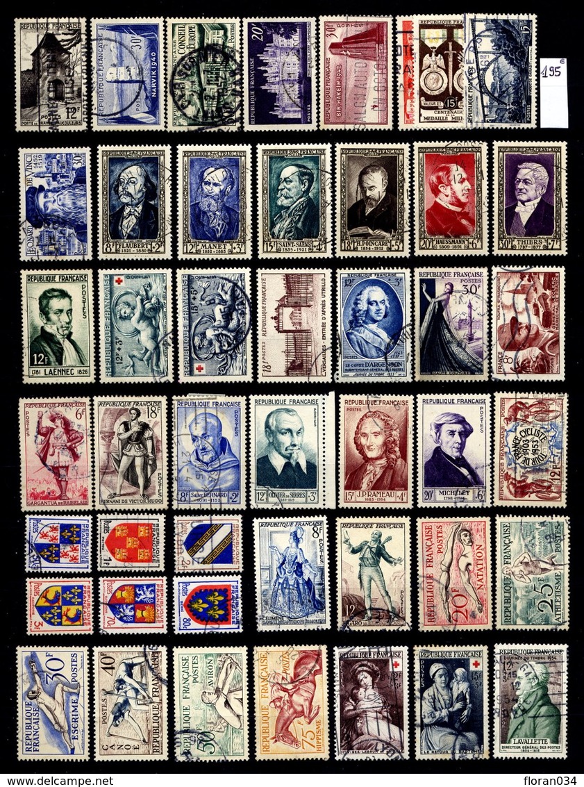 France Collection 1900-1960 oblitérés - Cote 2300 Euros - TB qualité