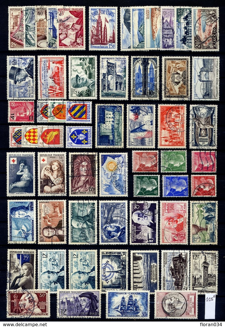 France Collection 1900-1960 oblitérés - Cote 2300 Euros - TB qualité
