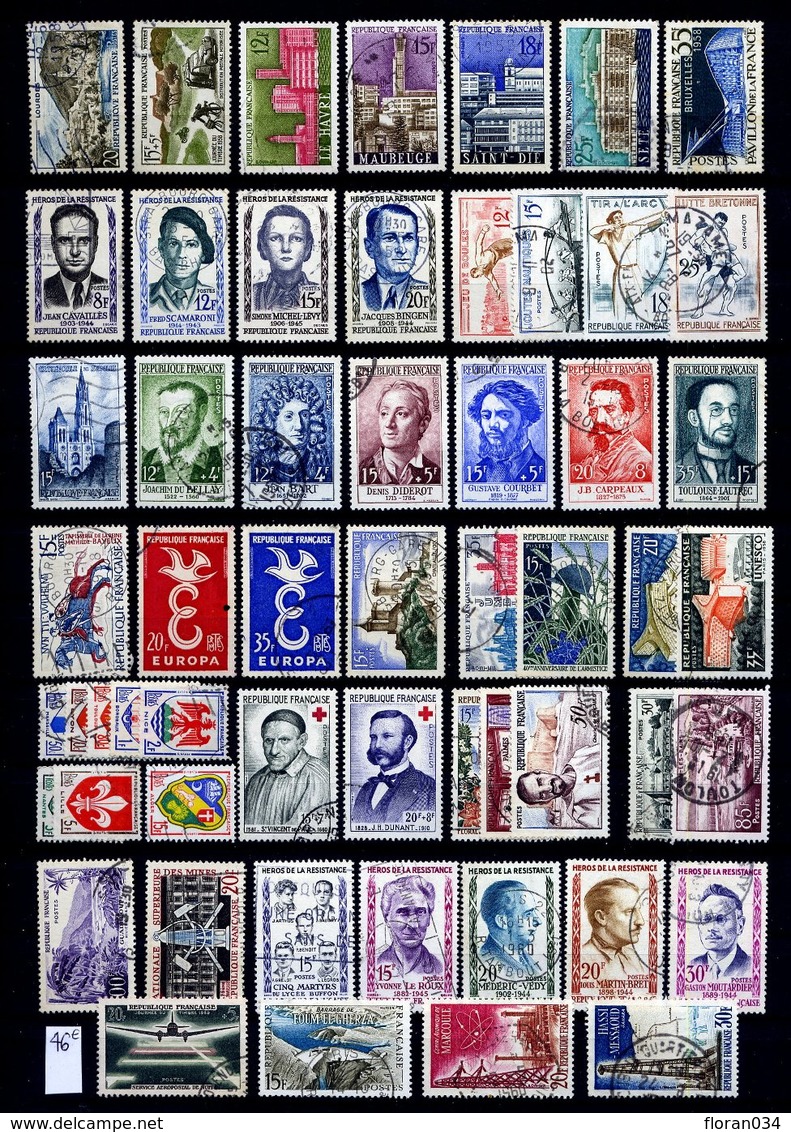 France Collection 1900-1960 oblitérés - Cote 2300 Euros - TB qualité