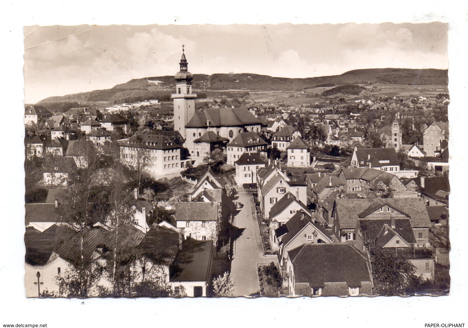 7080 AALEN, Blick Zur Salvatorkirche, 1955 - Aalen