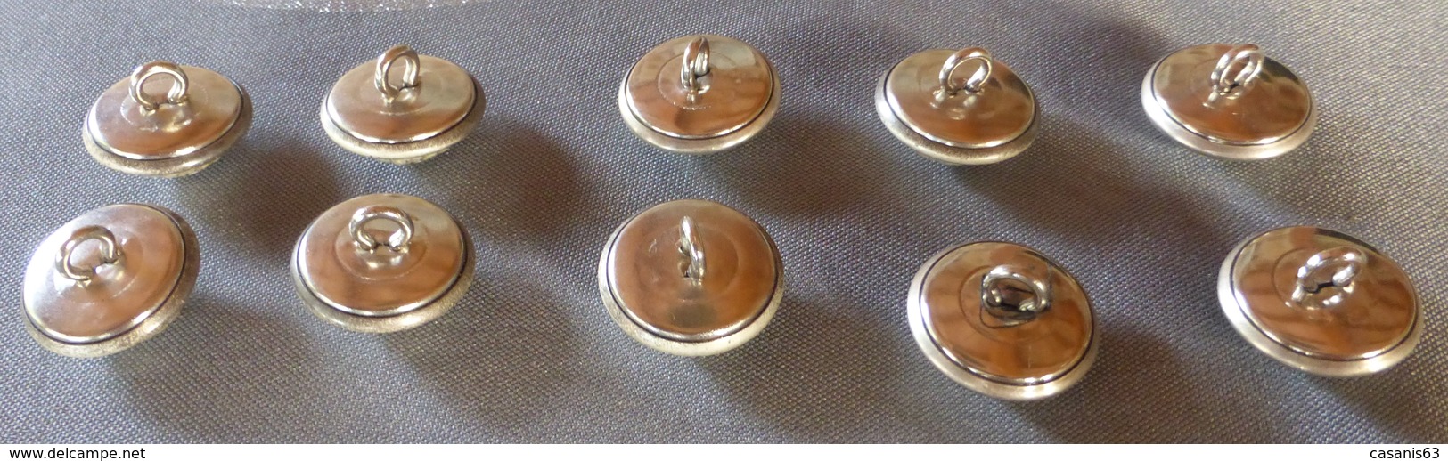 LOT DE 10 BOUTONS DE GENDARMERIE NATIONALE ( 20 Mm ) - Police & Gendarmerie