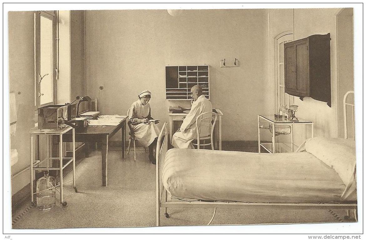 CPA ANIMEE HOPITAL BRUGMANN, BRUXELLES, ECOLE D'INFIRMIERES, SALLE DE VISITE MEDICALE, BELGIQUE - Santé, Hôpitaux