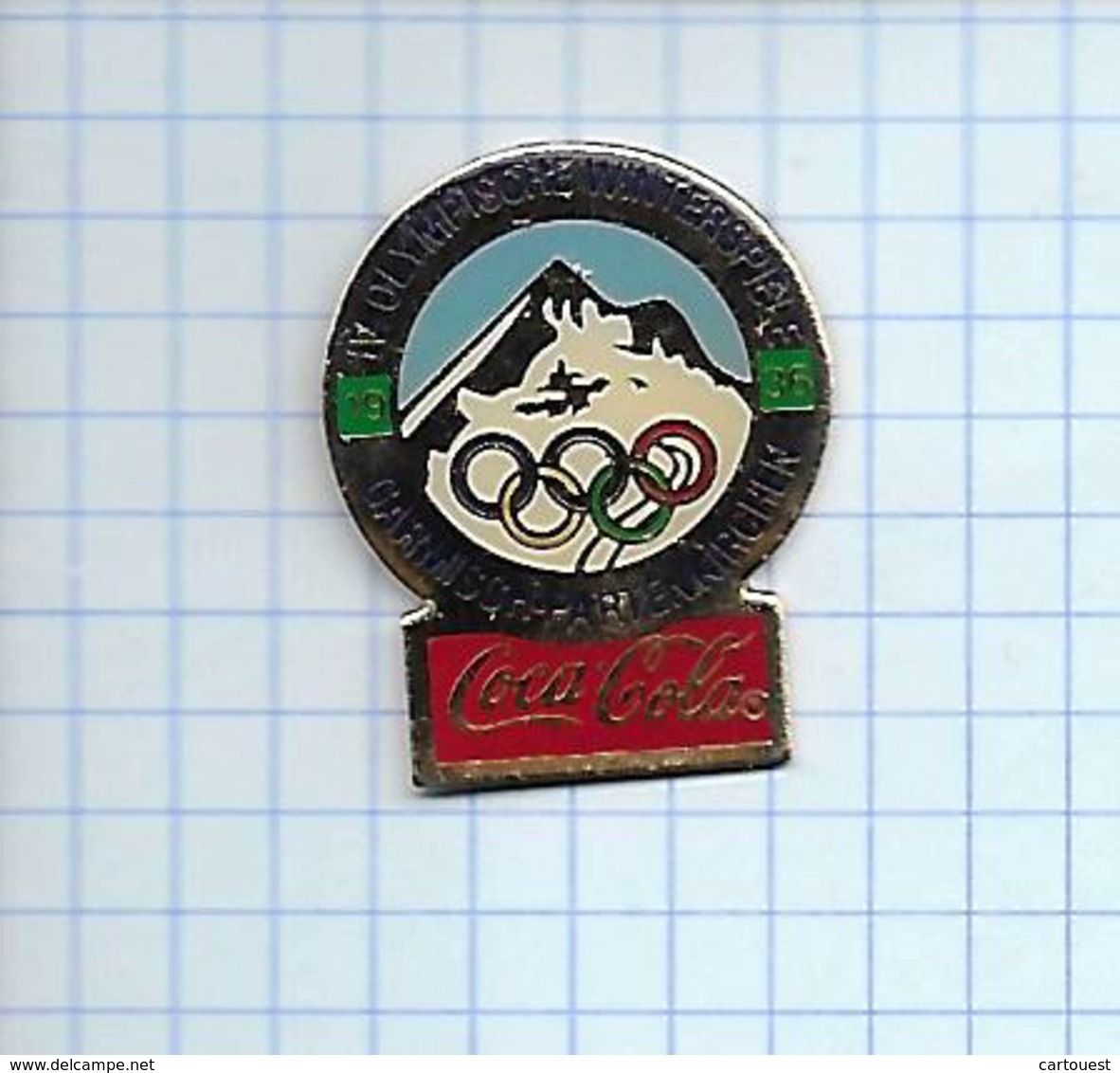 Pin's Pins / THEME  Thème COCA-COLA / JEUX OLYMPIQUES D'hiver De 1936 Garmisch-Partenkirchen En Allemagne - Jeux Olympiques