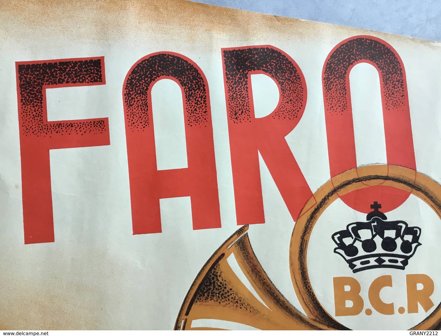 BRASSERIE CHASSE ROYALE « FARO ,BIÈRE « Brasserie Auderghem Fermée En 1968( 51 X 31 ) PARFAIT ÉTAT - Affiches