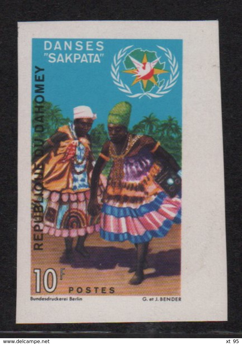 Dahomey - N°284 Non Dentele ** - Danses Sakpata - Benin - Dahomey (1960-...)