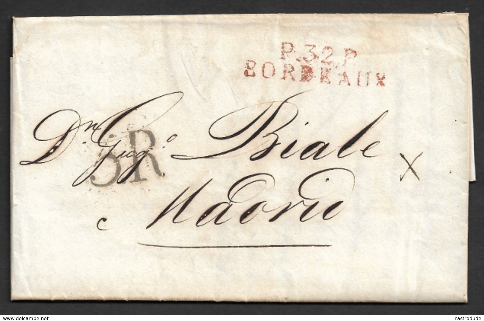 1819 LAC Departemental Bordeaux A Madrid,Espagne - 1801-1848: Précurseurs XIX