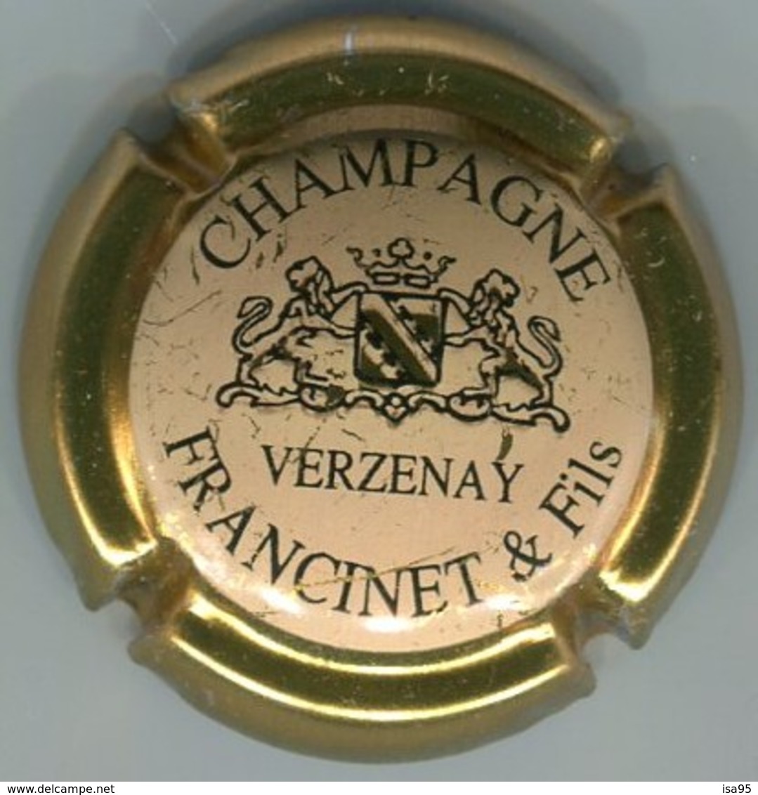 CAPSULE-CHAMPAGNE FRANCINET & Fils N°01 Contour Or - Autres & Non Classés