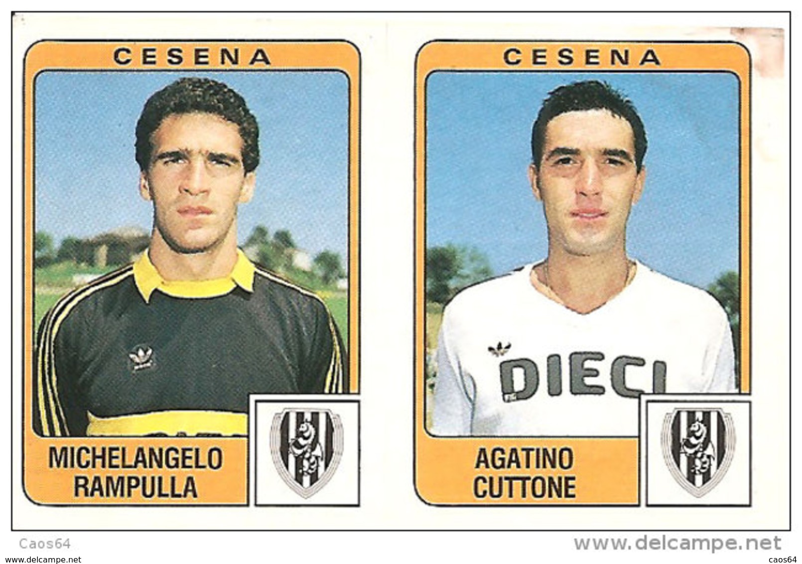 CALCIATORI PANINI 1984-85 N. 365 CON VELINA NEW RAMPULLA - Edizione Italiana