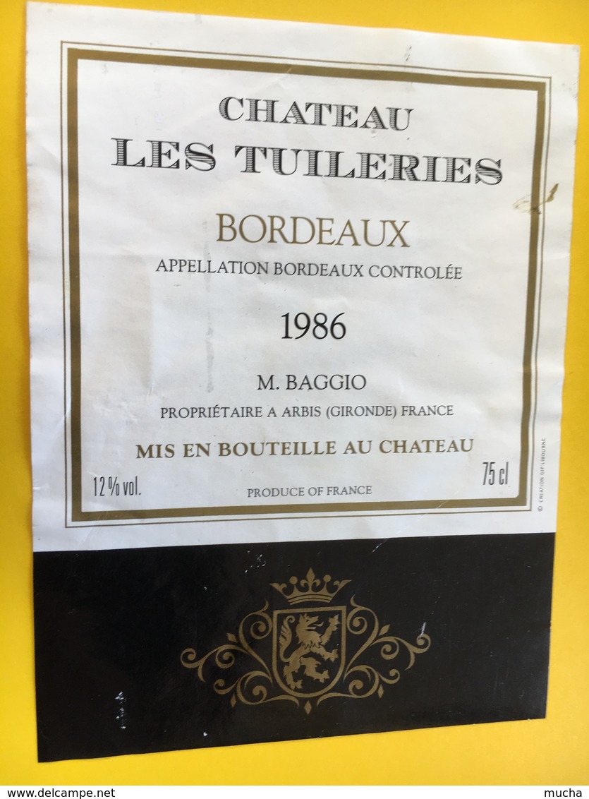 8810 - Bordeaux Lot de 37 étiquettes