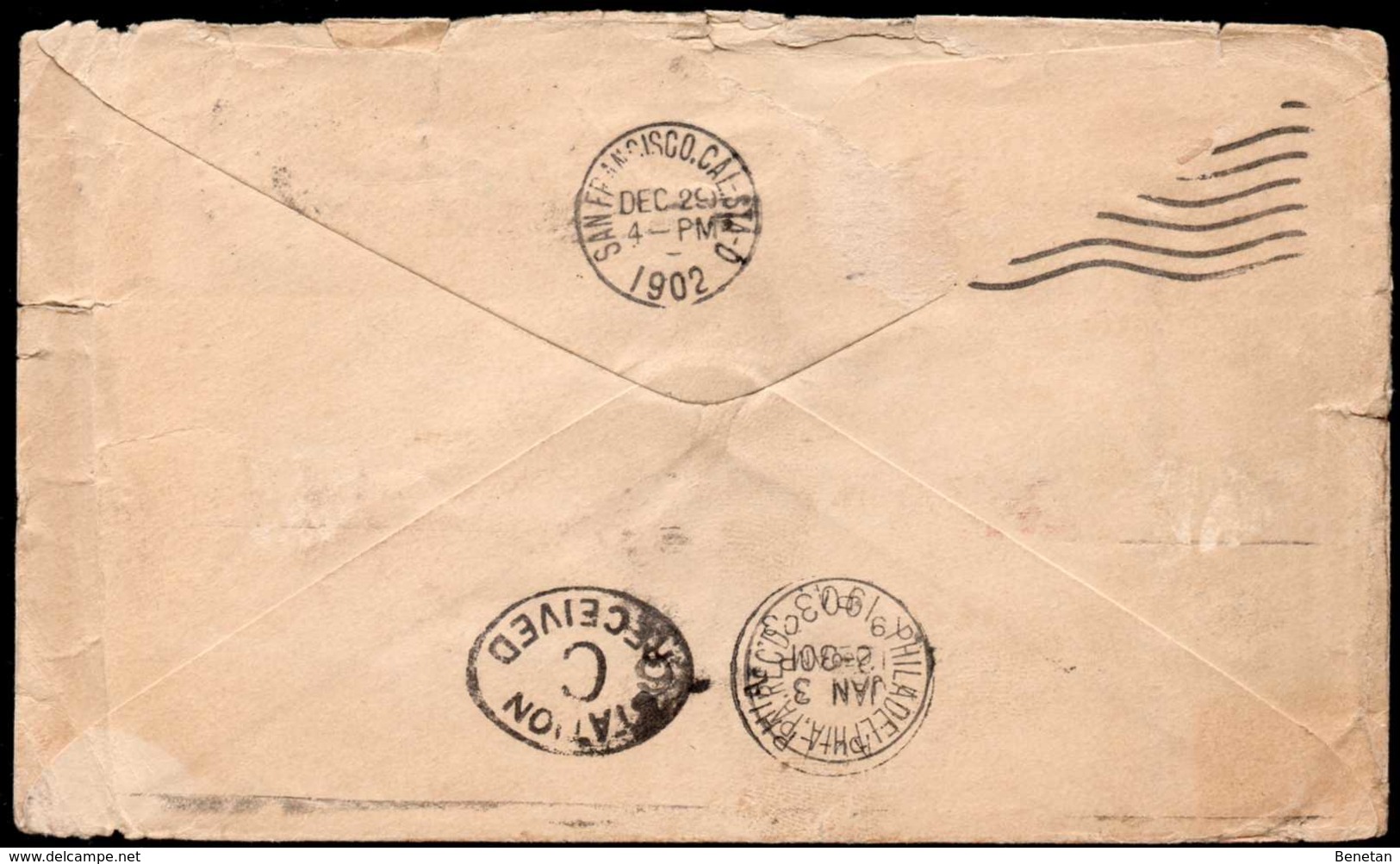 British New South Wales To USA 1902 Excellent Franking! - Storia Postale