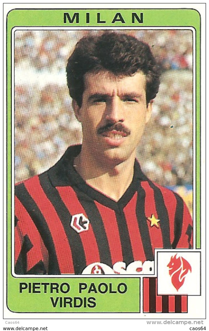 CALCIATORI PANINI 1984-85 N. 185 CON VELINA NEW VIRDIS MILAN - Edizione Italiana