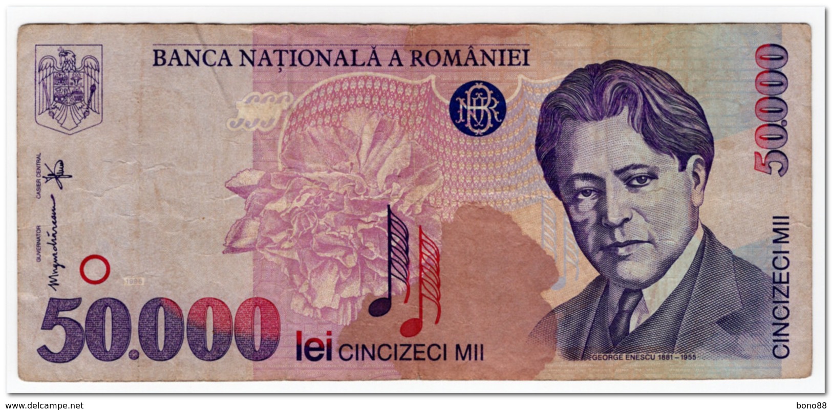 ROMANIA,50 000 LEI,1996,P.109,VF - Rumania