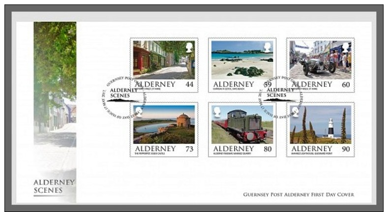 H01 Alderney 2017 Alderney Scenes FDC MNH Postfrisch - Alderney