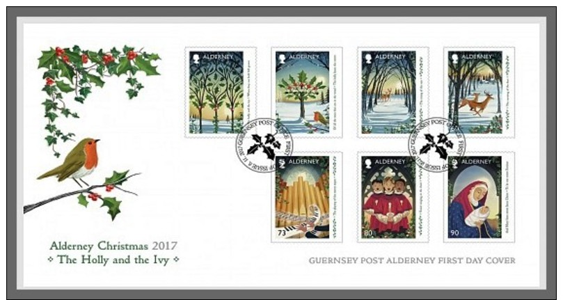 H01 Alderney 2017 Christmas FDC MNH Postfrisch - Alderney