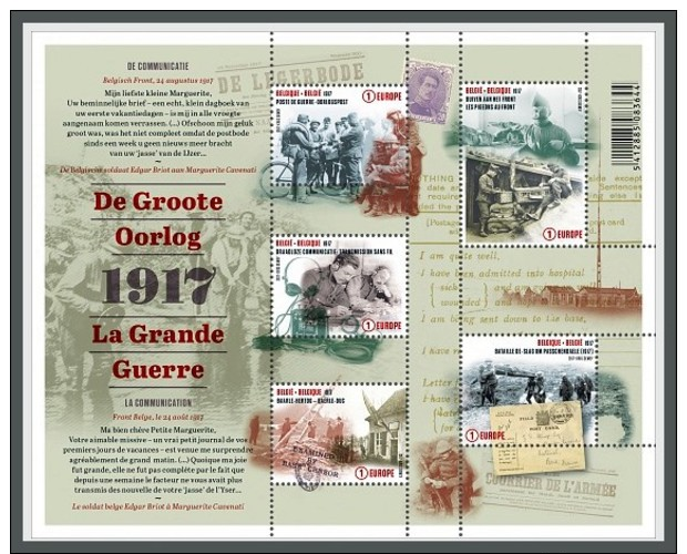 H01 Belgium 2017 The Great War Part 4 MNH Postfrisch - Ungebraucht