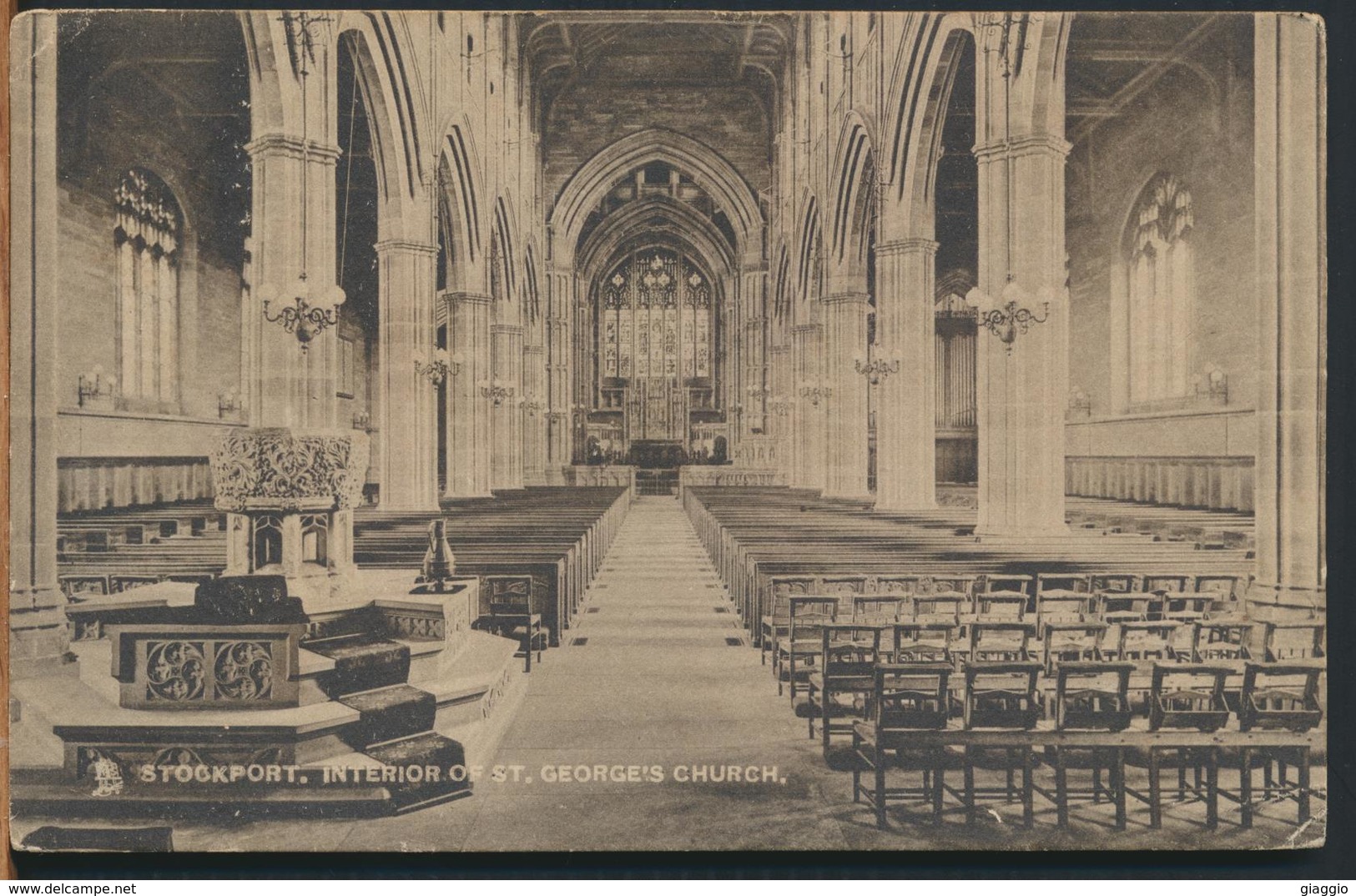 °°° 11669 - UK - STOCKPORT - INTERIOR OF ST. GEORGE'S CHURCH - 1905 With Stamps °°° - Altri & Non Classificati