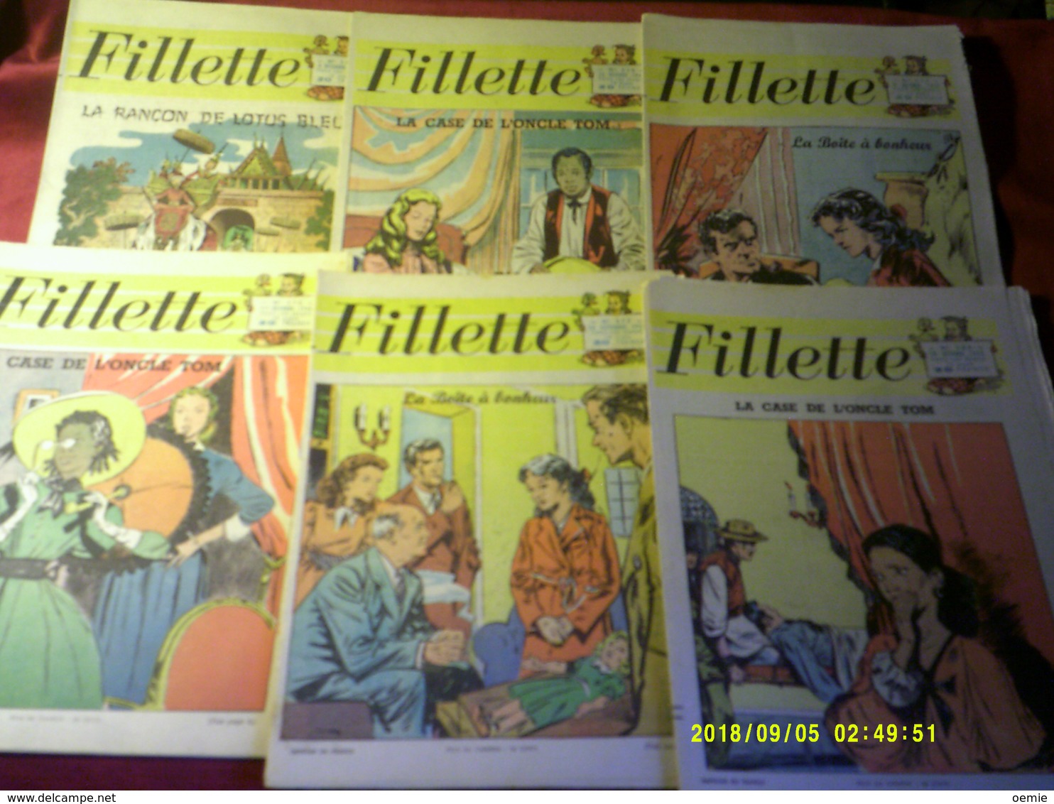 LOT DE 15  FILLETTE   ANNEE 1953 - Wholesale, Bulk Lots