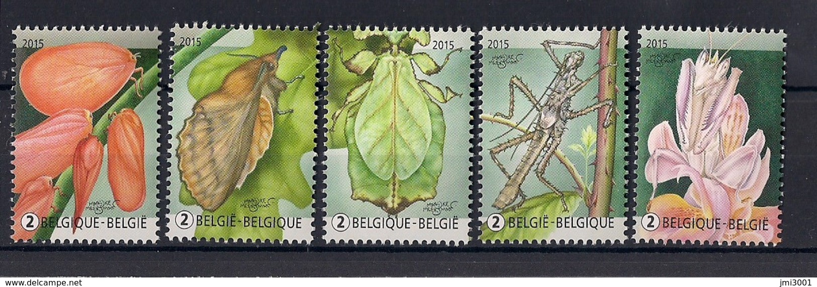 Belgique 2015 COB 4522/26 XX Plante Ou Animal ? - Nuevos