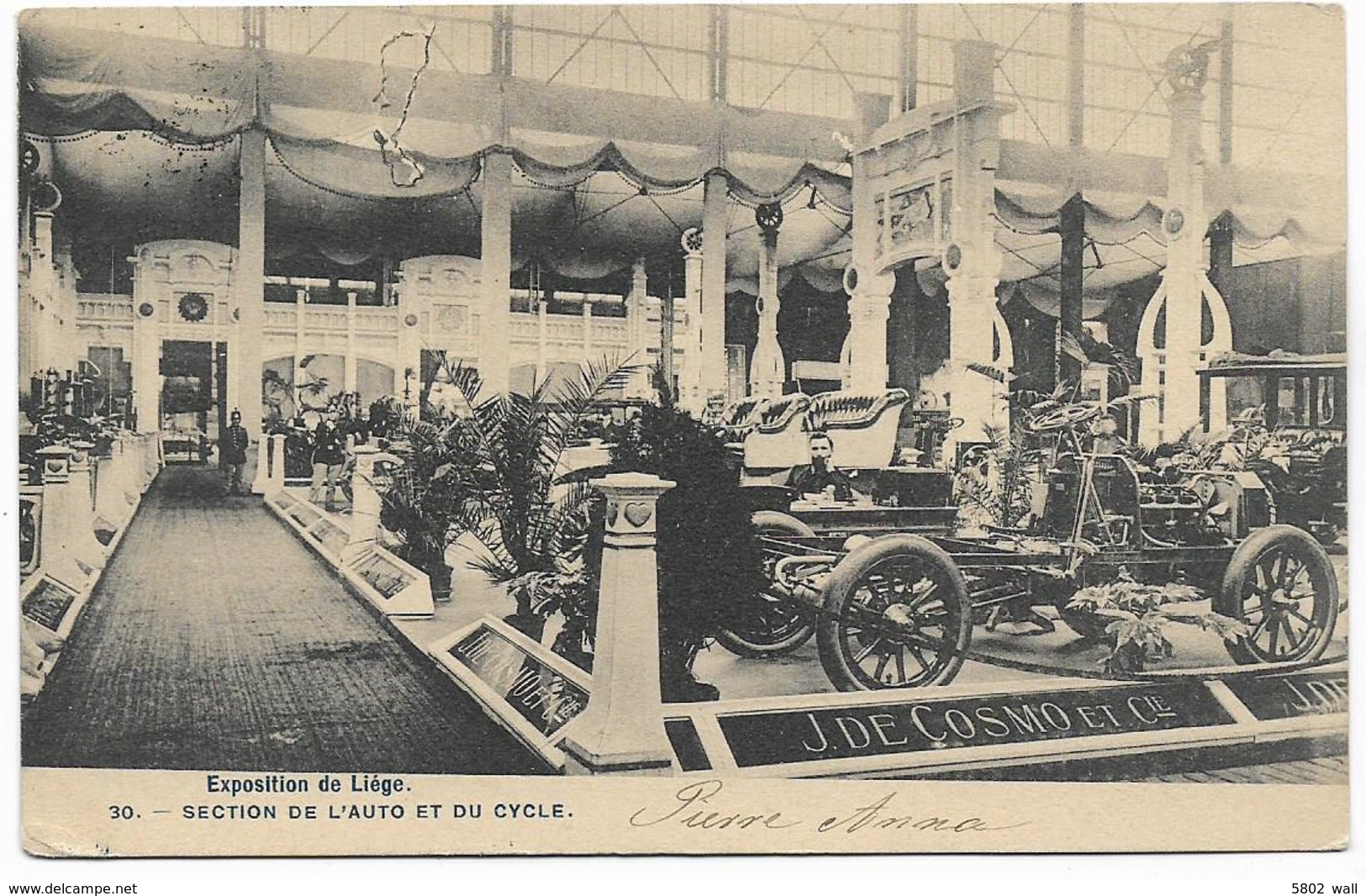 LIEGE EXPO 1905 : Section De L'auto Et Du Cycle - 1905 - Liege