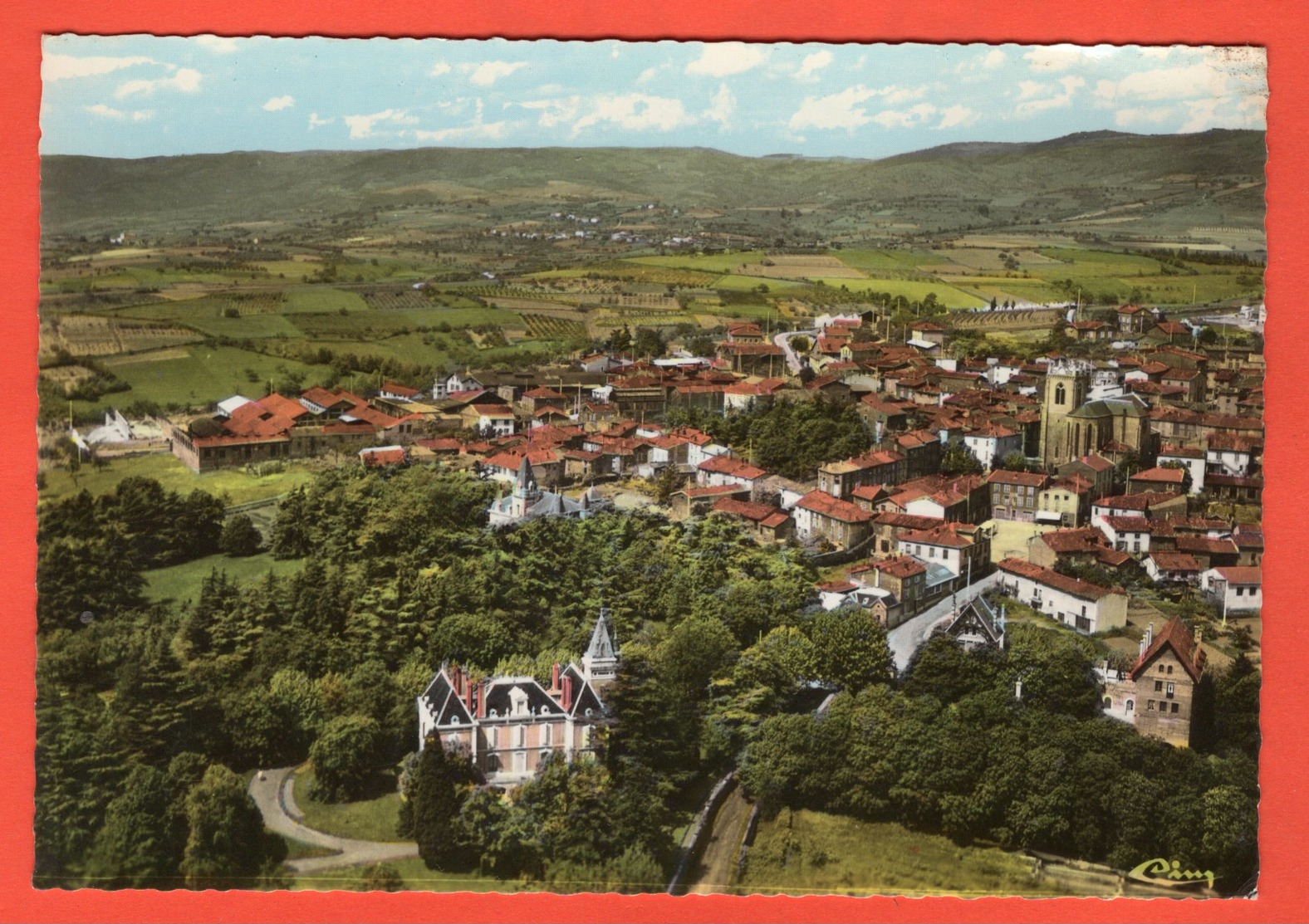 42 - SAINT-MARTIN LA PLAINE - VUE GÉNÉRALE AÉRIENNE - 1972 - Autres & Non Classés