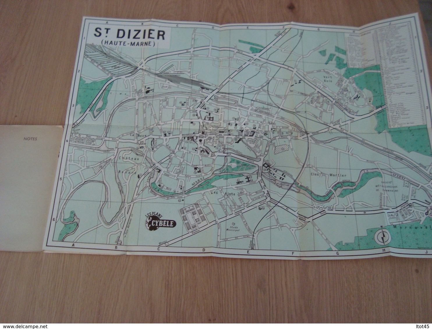 CARTE PLAN CYBELE  DE LA VILLE DE SAINT-DIZIER - Geographical Maps