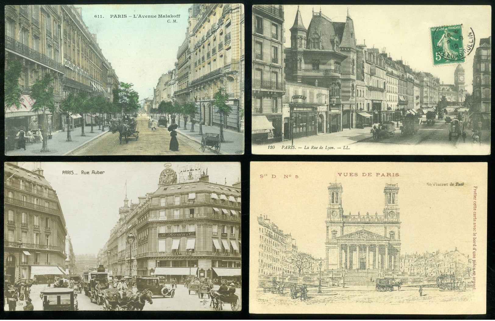 Très beau lot de 60 cartes postales de France (75) Paris  Zeer mooi lot van 60 postkaarten  Frankrijk Parijs - 60 scans