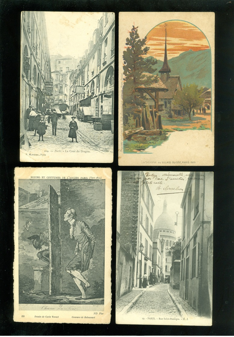 Très beau lot de 60 cartes postales de France (75) Paris  Zeer mooi lot van 60 postkaarten  Frankrijk Parijs - 60 scans