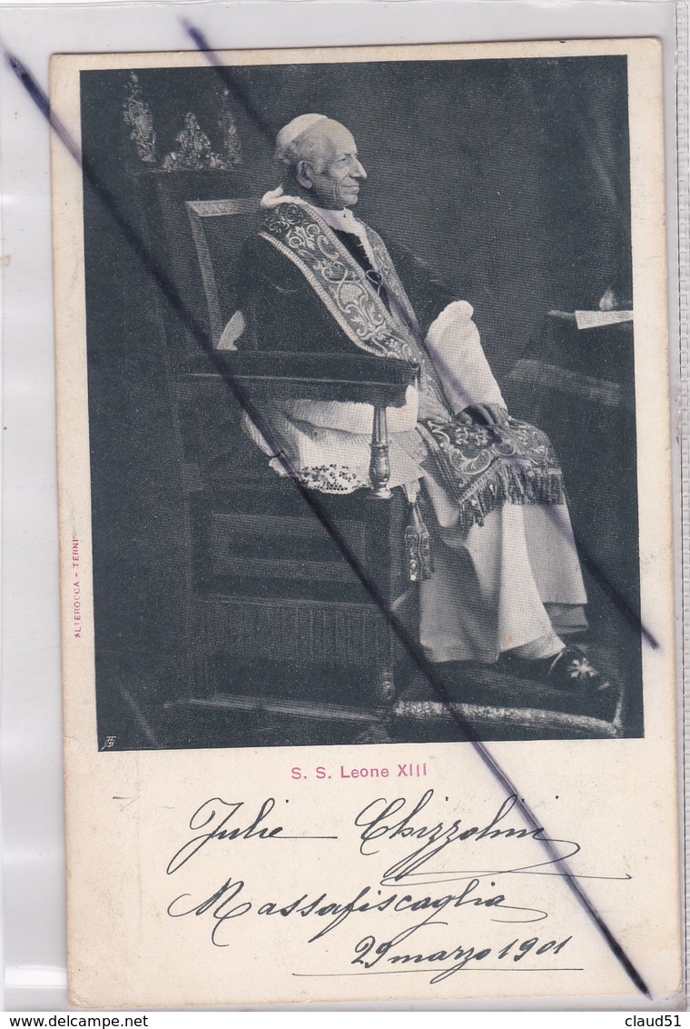 Pape ; S.S. Leone XIII (carte Précurseur De 1901) - Papas