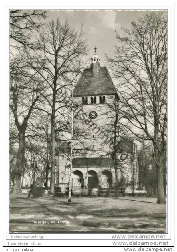 Berlin - Tegel - Evangelische Kirche - Foto-AK Grossformat - Tegel