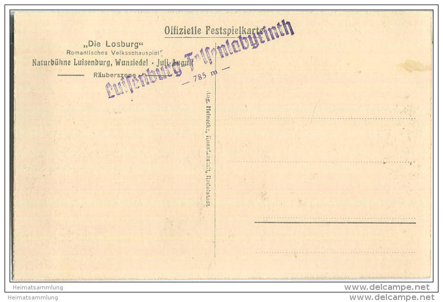 Wunsiedel - Naturbühne Luisenburg - Die Losburg - Wunsiedel