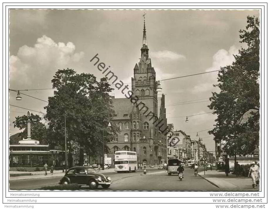 Berlin-Steglitz - Rathaus - Foto-AK Grossformat 1957 - Steglitz