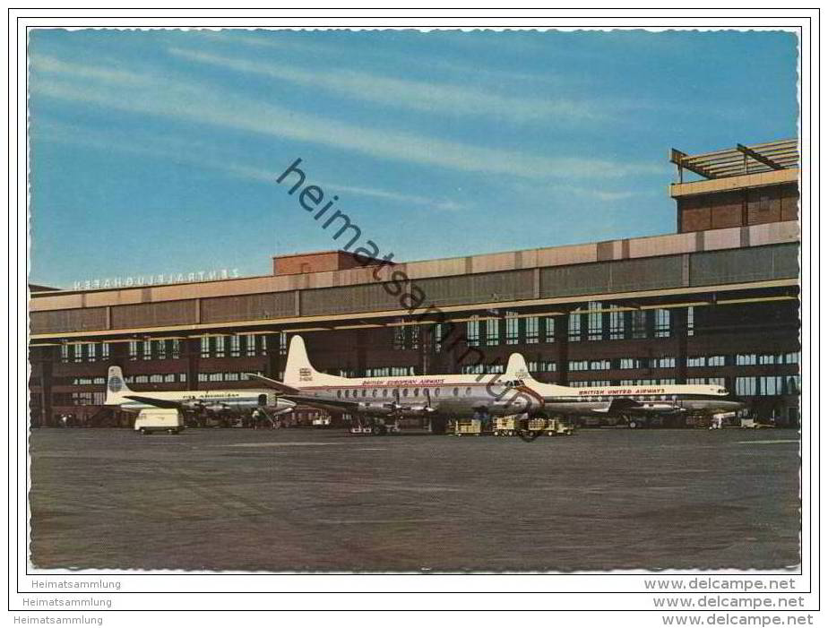 Berlin-Tempelhof - Zentralflughafen - AK Grossformat 60er Jahre - Tempelhof