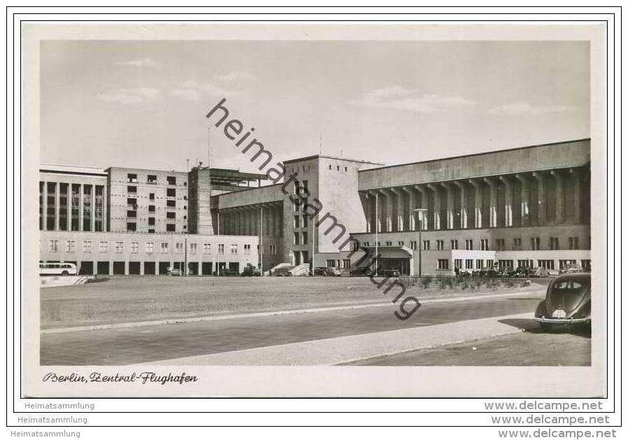 Berlin-Tempelhof - Zentralflughafen - Foto-AK 1952 - Tempelhof
