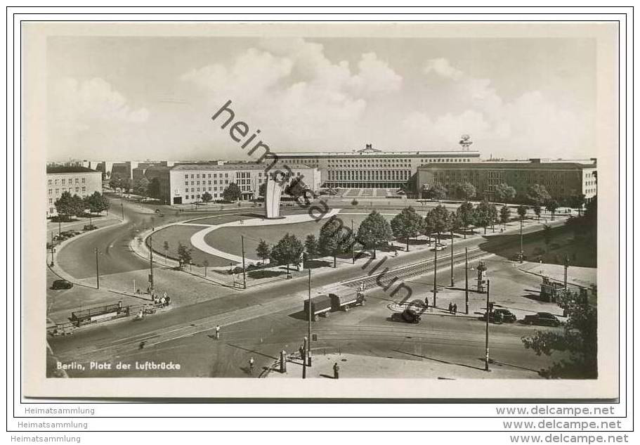 Berlin-Tempelhof - Platz Der Luftbrücke - Foto-AK 50er Jahre - Tempelhof