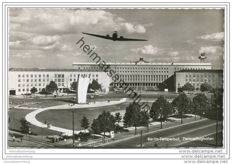 Berlin-Tempelhof - Zentralflughafen - Foto-AK 50er Jahre - Tempelhof