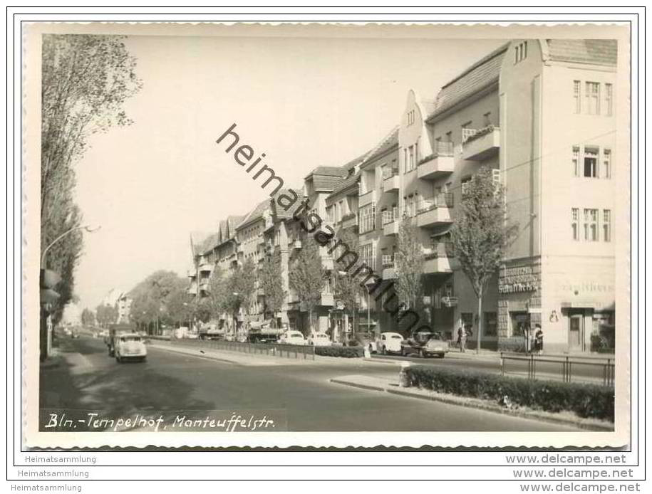 Berlin-Tempelhof - Manteuffelstrasse - Foto-AK Grossformat 1962 - Handabzug - Tempelhof