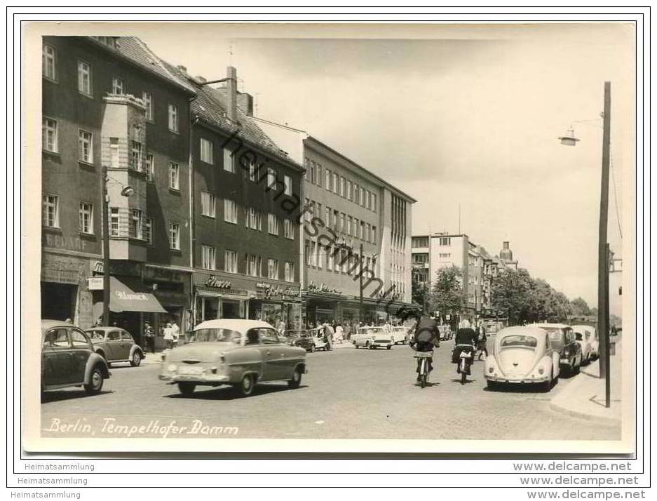 Berlin-Tempelhof - Tempelhofer Damm - Foto-AK Grossformat 50er Jahre Handabzug - Tempelhof