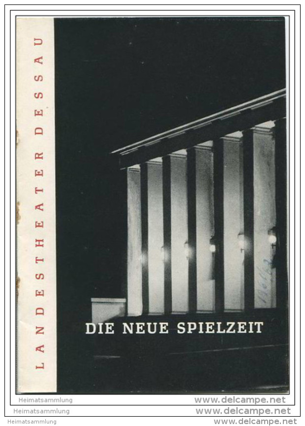 Landestheater Dessau - Spielzeit 1961/62 Spielplanentwurf - Teatro E Danza