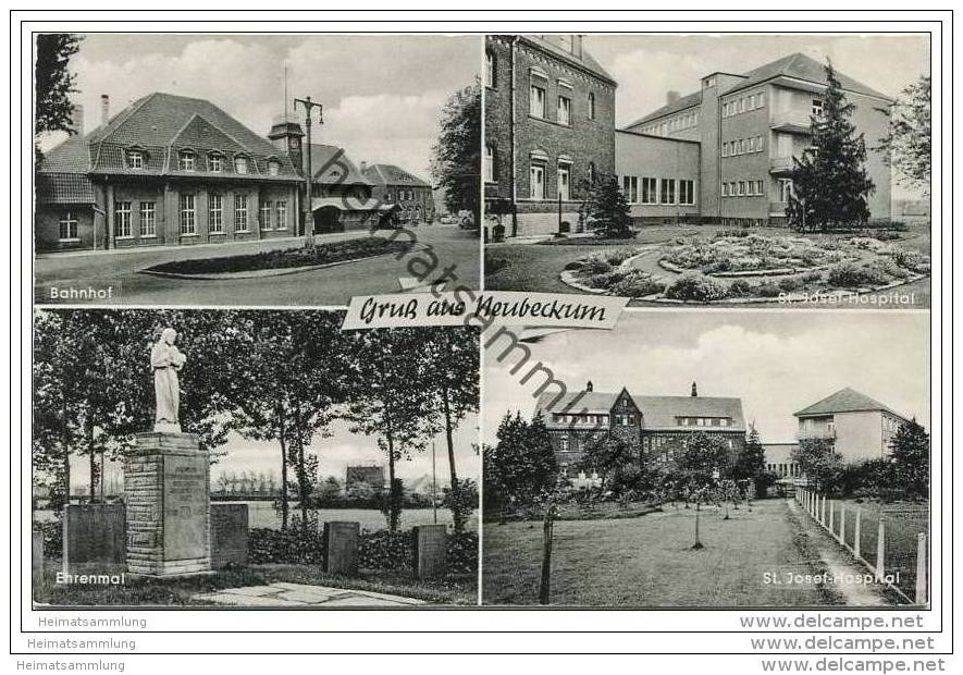 Neubeckum - Bahnhof - St. Josef-Hospital - Ehrenmal 50er Jahre - Beckum