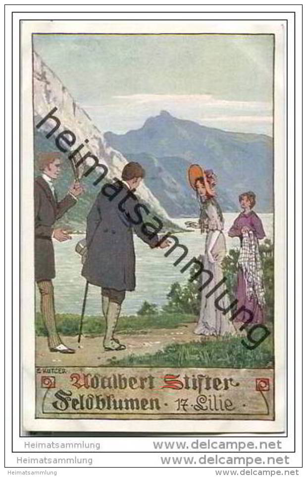 Adalbert Stifter - Ernst Kutzer - Feldblumen - 17. Lilie - Ostmark - Bund Deutscher Österreicher Nr. 29 - Kutzer, Ernst