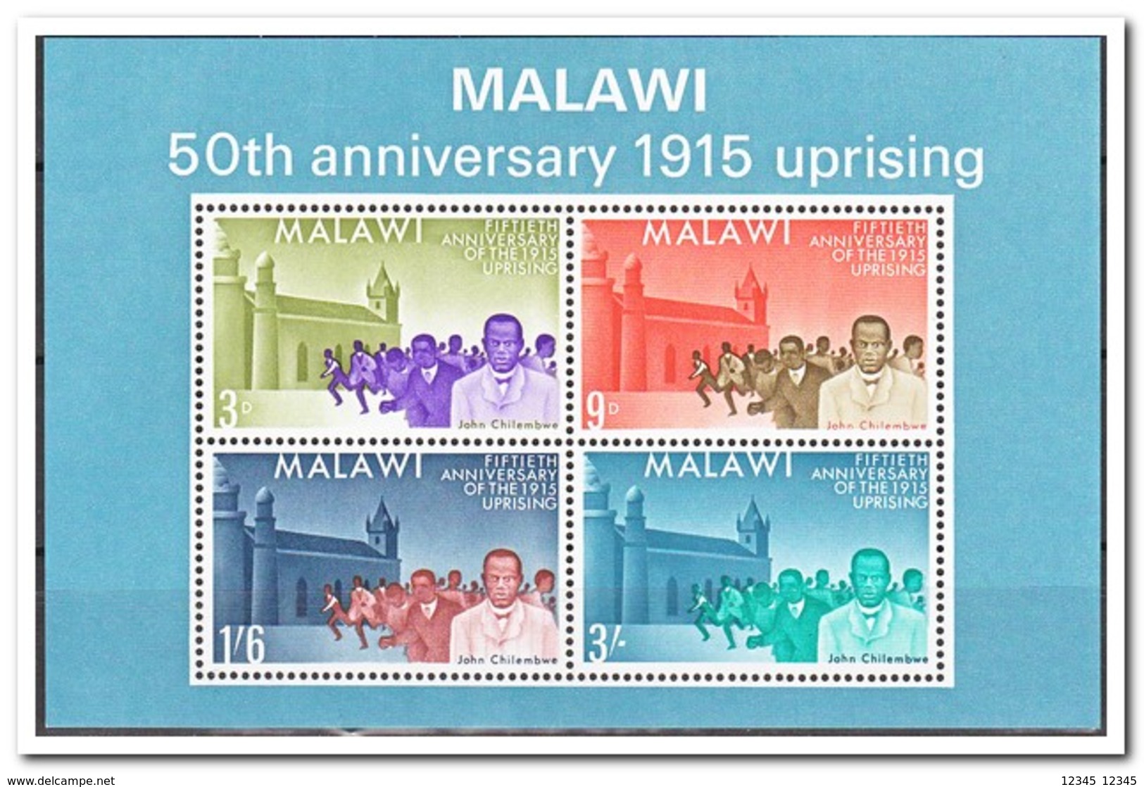 Malawi 1965, Postfris MNH, 50th Anniversary Of The Rebellion Under John Chilembwe - Malawi (1964-...)