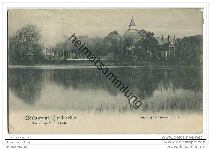 Restaurant Hundekehle Von Der Wasserseite - Besitzer Hermann Otto - Wannsee