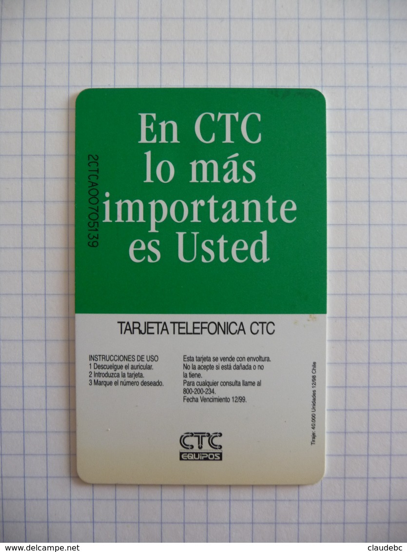 Télécarte De Collection Du CHILI - Chili