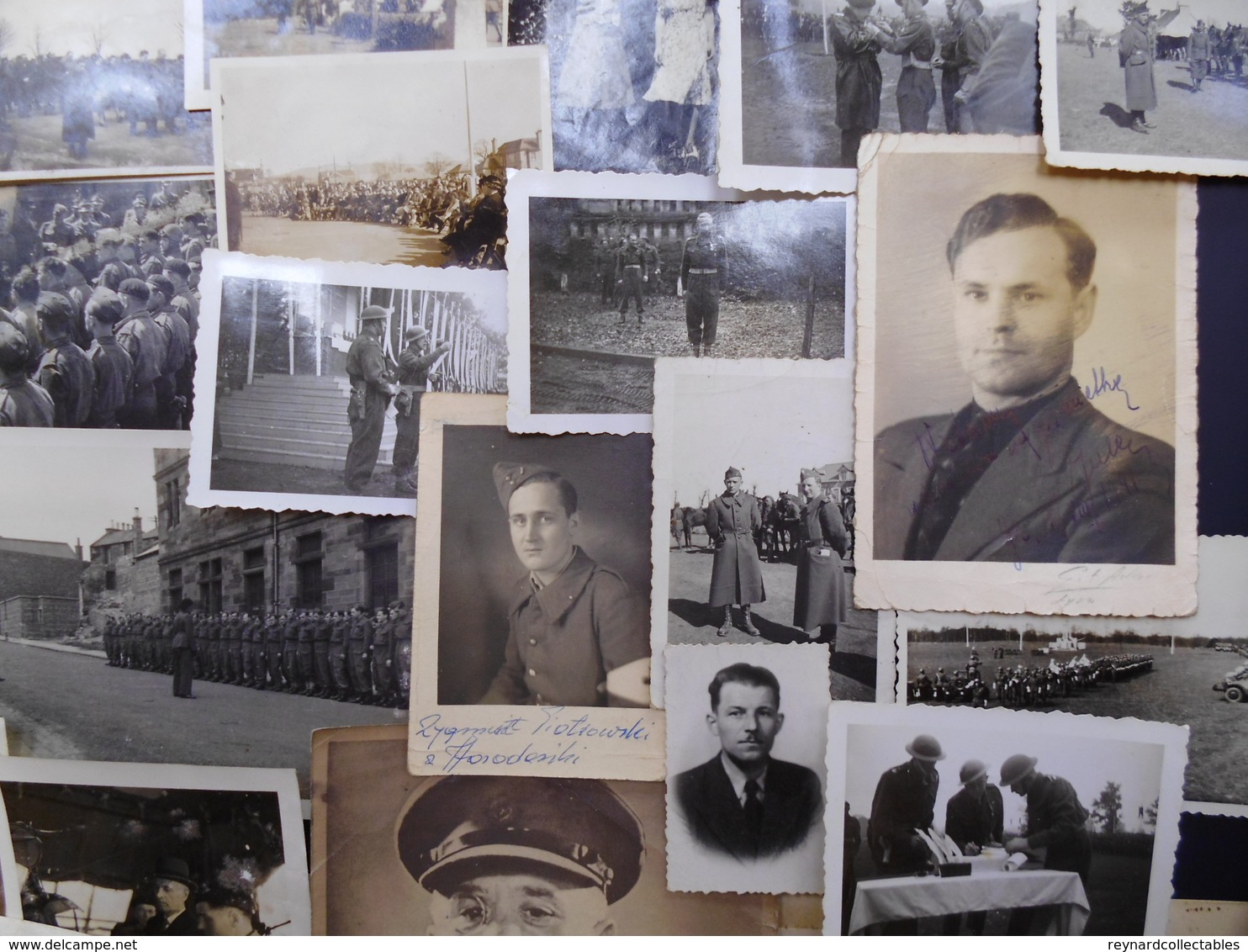 WW2 - postwar photo collection, Polish Forces. Album & loose, inc some Polish Forces Scotland, POW's, Personal.