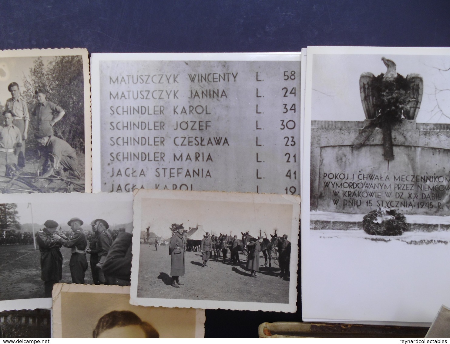 WW2 - postwar photo collection, Polish Forces. Album & loose, inc some Polish Forces Scotland, POW's, Personal.