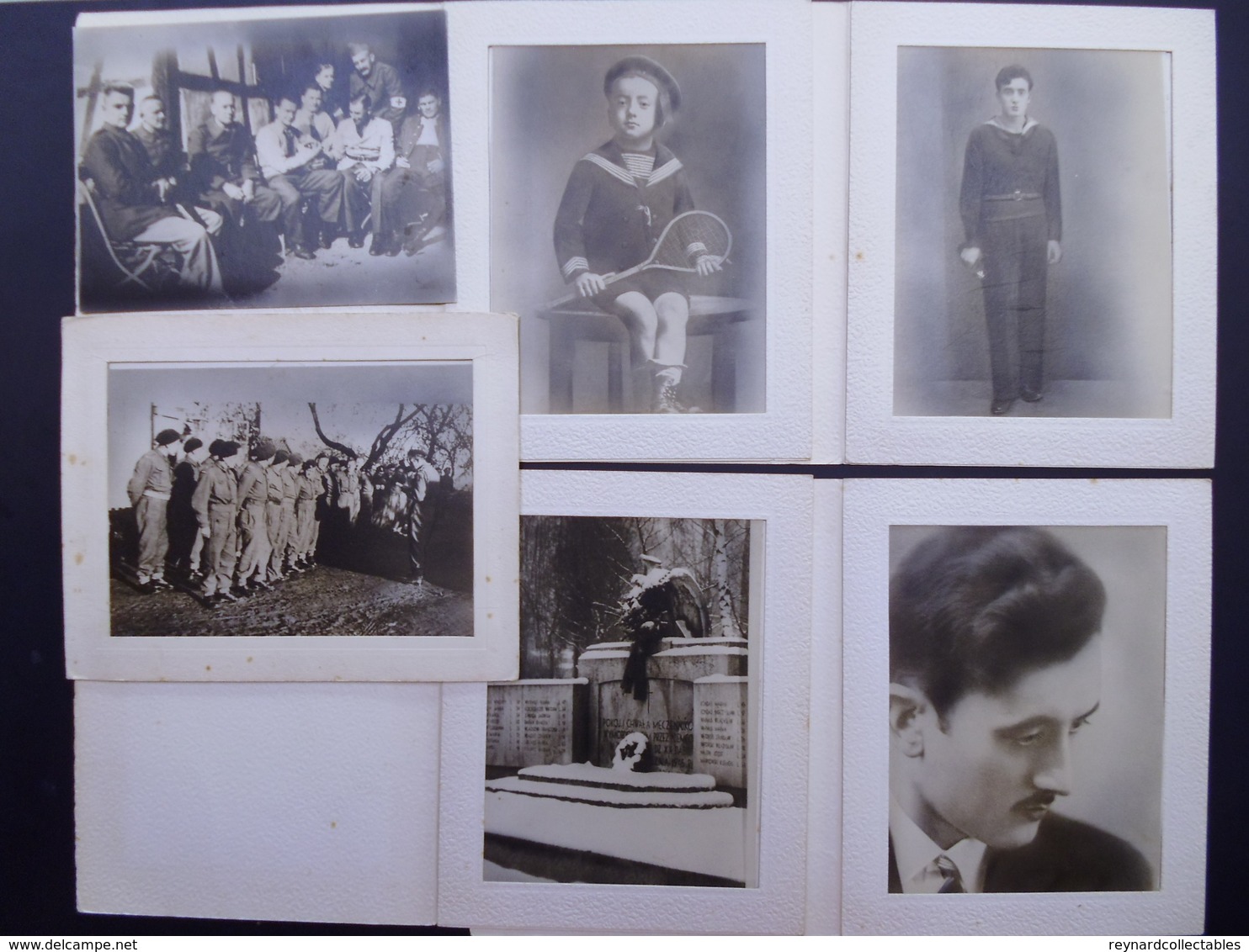 WW2 - postwar photo collection, Polish Forces. Album & loose, inc some Polish Forces Scotland, POW's, Personal.