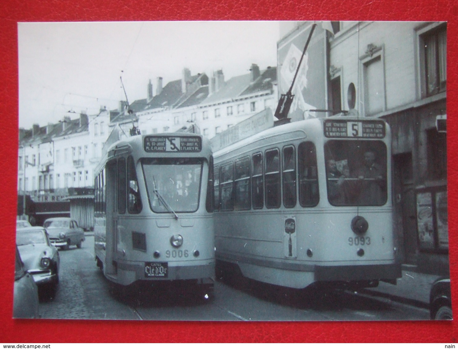 BELGIQUE - BRUXELLES - PHOTO 15X 10 - TRAM - TRAMWAY - LIGNE 5 - - Transporte Público