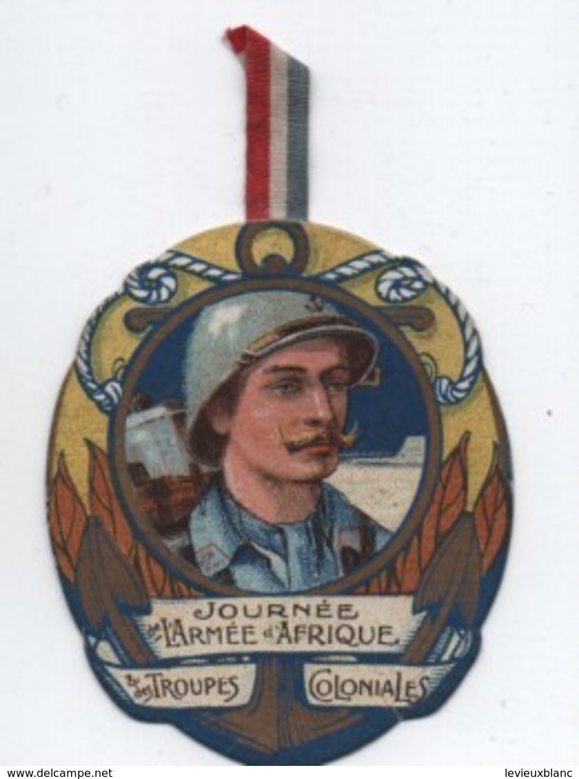 Insigne Carton/ Journée Nationale De Solidarité/Armée D'Afrique Et Troupes Coloniales/Chambrelent  / 1916       POIL196 - 1914-18