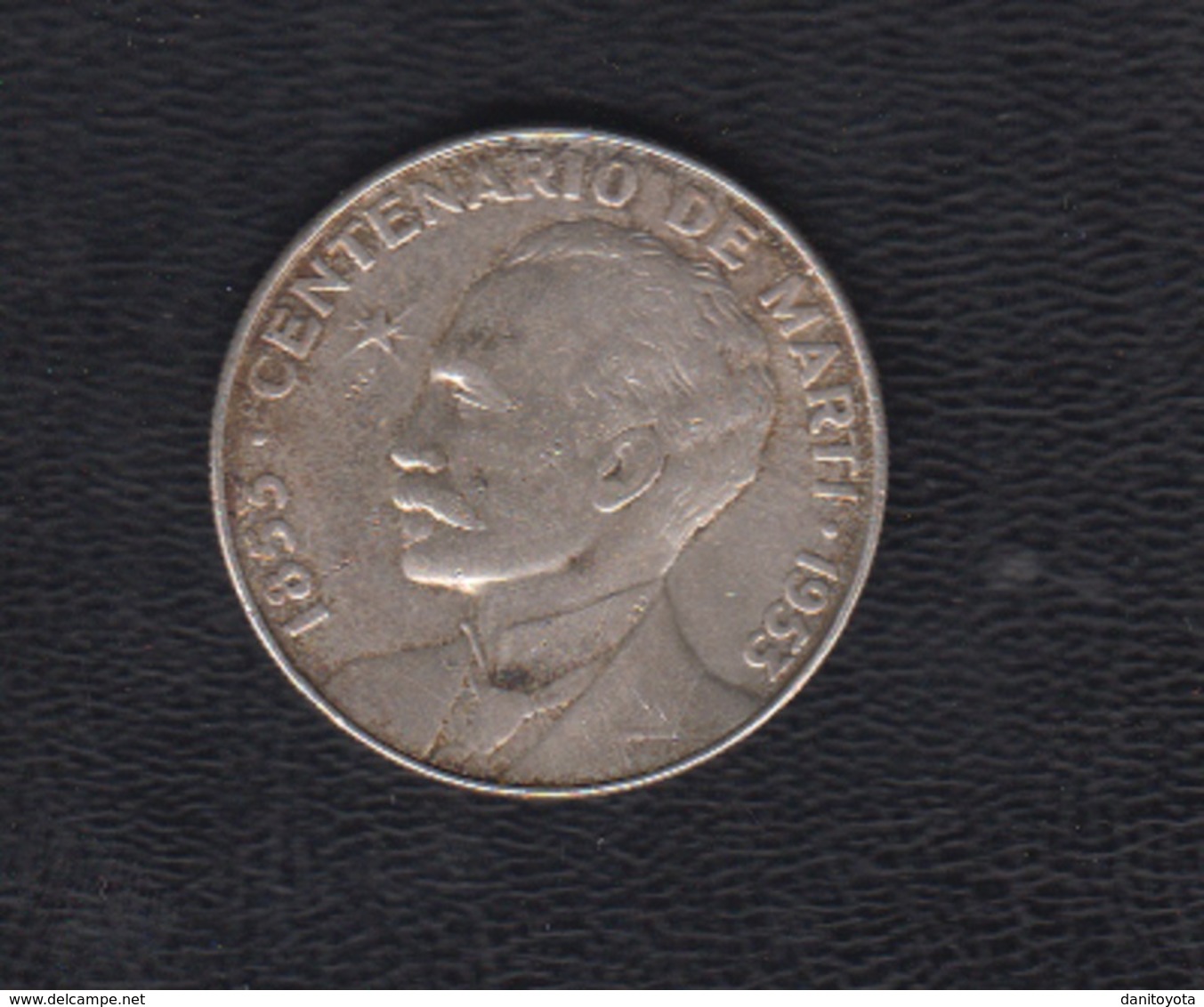 1 PESO PLATA. CENTENARIO MARTÍ.  1853-1953 - Cuba