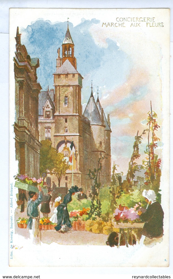 1890's, France, Paris, Conciergerie. Heinrich Kley Printed Art Pc, Unused. - Kley
